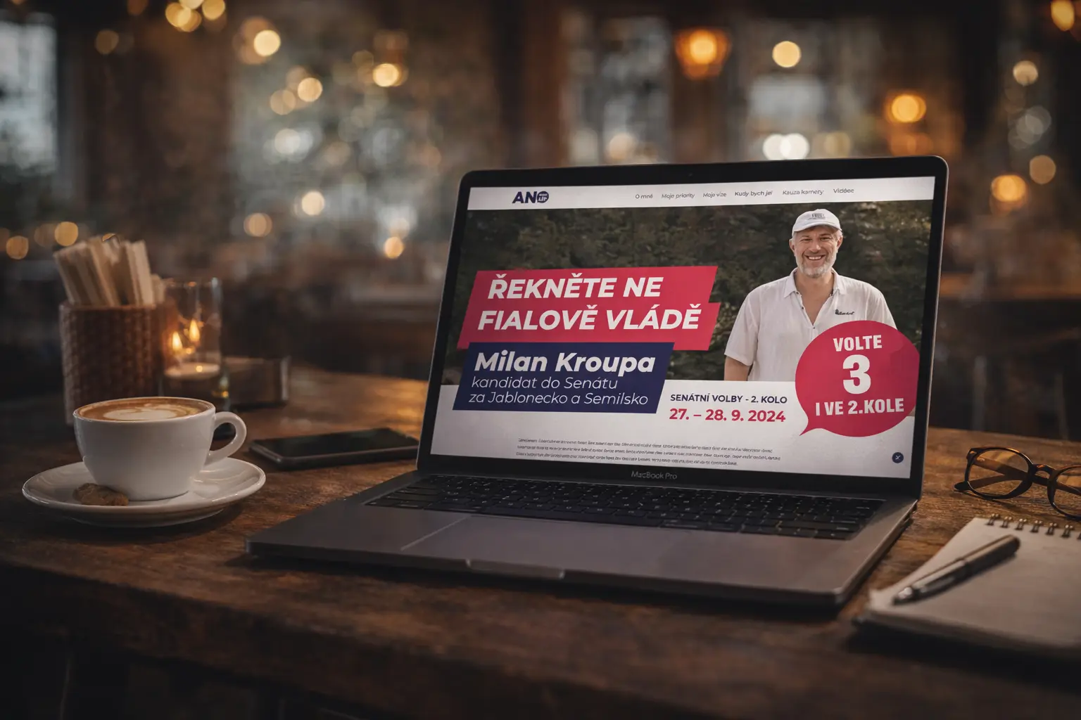 Predogled politične spletne strani Milan Kroupa